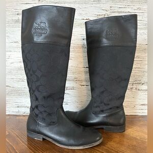 COACH CHRISSI Leather Riding Boots